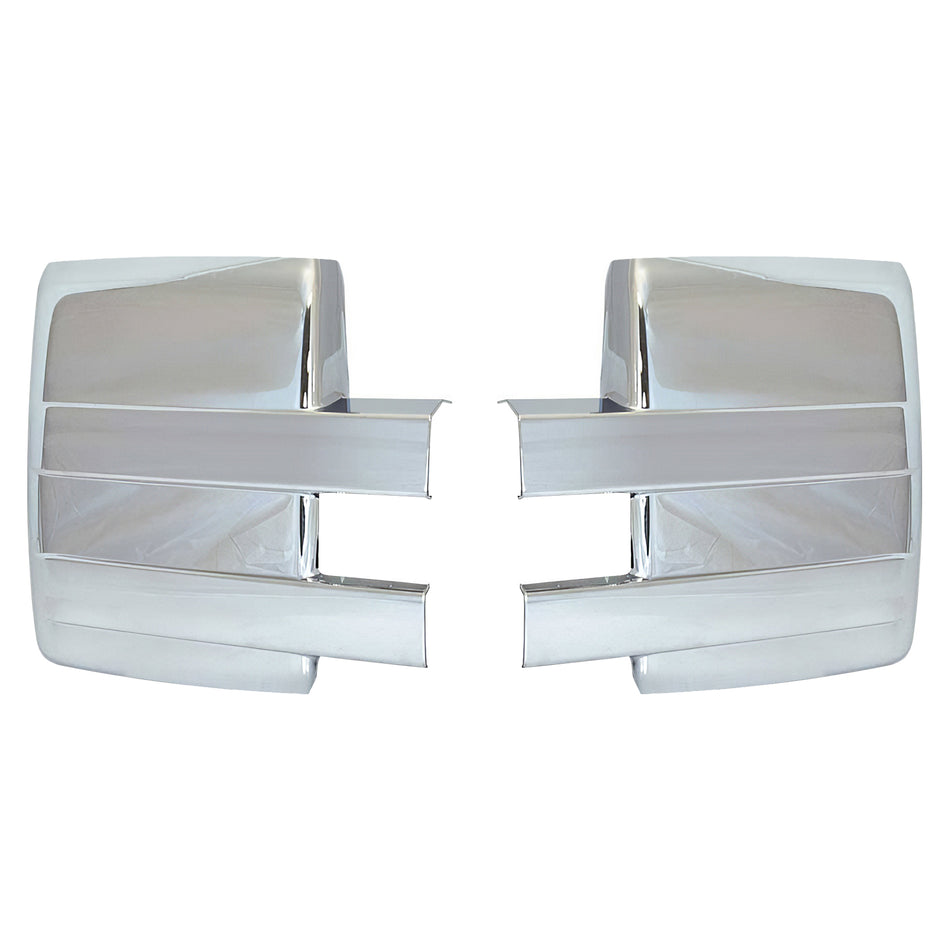 2009-2014 Ford F-150 Side Mirror Cover W/O Signal Light Cut Out Chrome