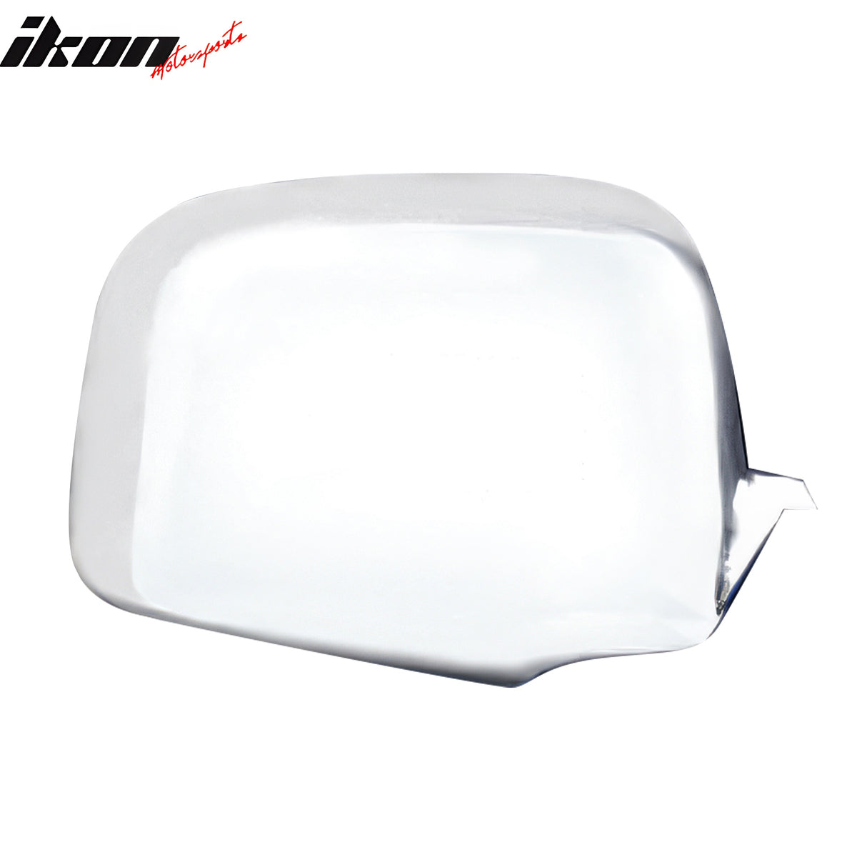 IKON MOTORSPORTS, 2PCS Mirror Covers Compatible With 2004-2012 GMC Canyon, Front Driver Passenger Side Rear View Mirror Cover Cap Replacement ABS Plastic Chrome