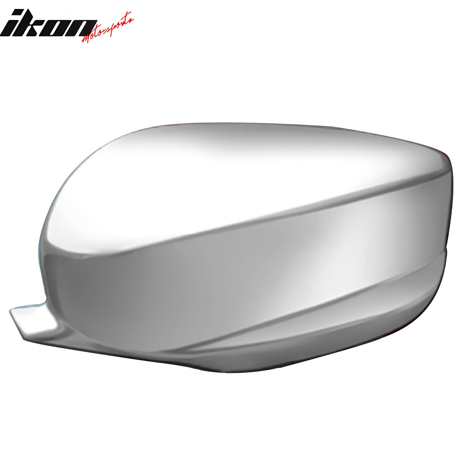 IKON MOTORSPORTS, 2PCS Mirror Covers Compatible With 2008-2017 Honda Accord 2010-2015 Crosstour Hatchback 2013-2016 Acura ILX, Front Driver Passenger Side Rear View Mirror Cover Cap ABS Plastic Chrome