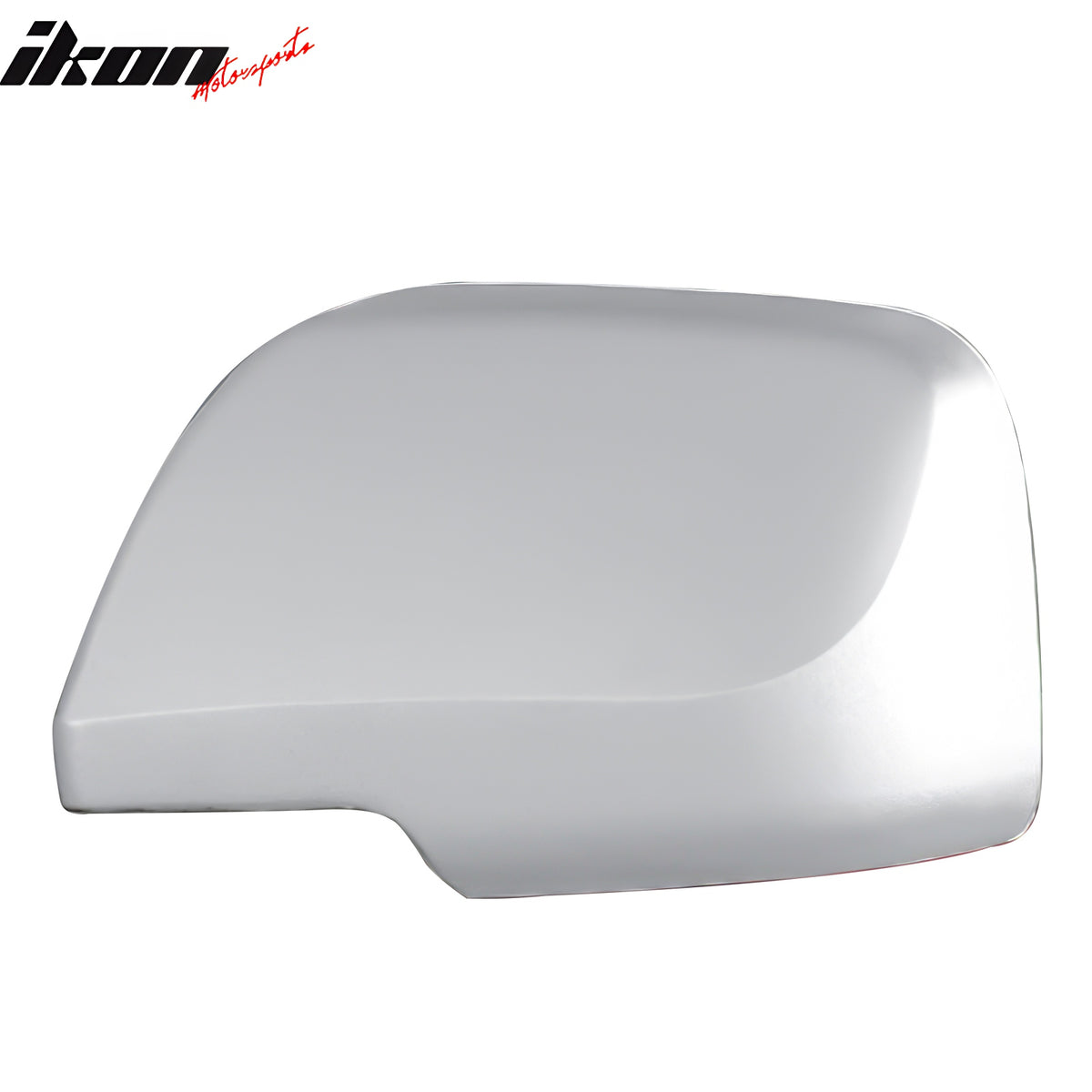 IKON MOTORSPORTS, 2PCS Mirror Covers Compatible With 2008-2011 Mazda Tribute, Front Driver Passenger Side Rear View Mirror Cover Cap Replacement ABS Plastic Chrome