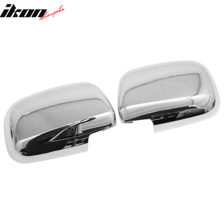 Fits 05-11 Toyota Tacoma Side Rear View Mirror Covers Cap Replacement Chrome ABS
