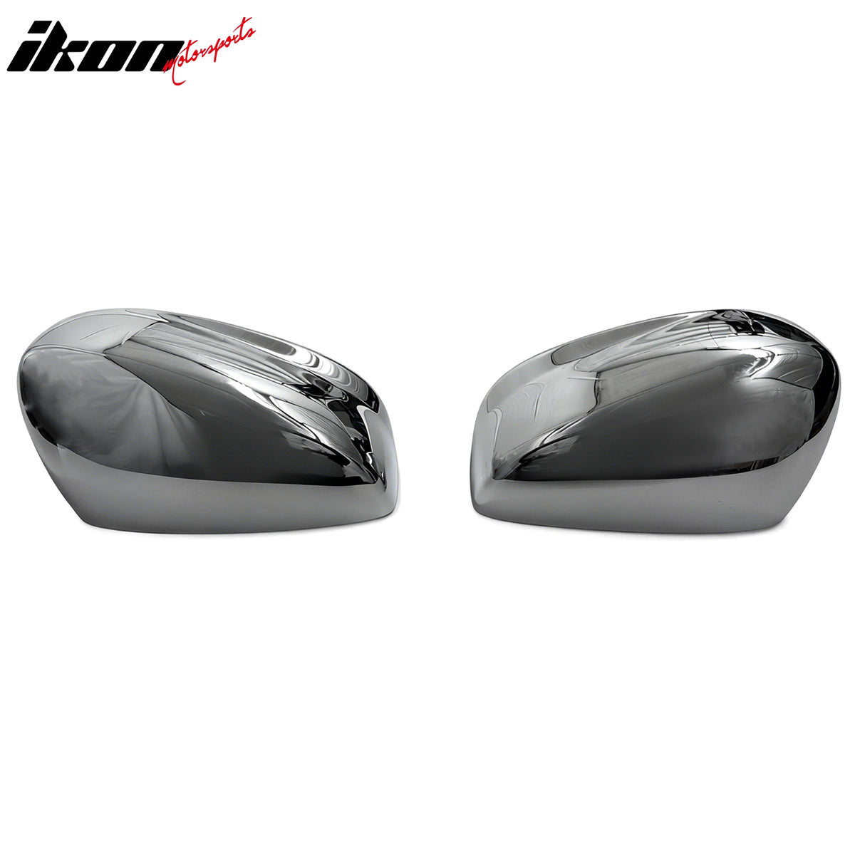 IKON MOTORSPORTS Mirror Cover, Compatible with 2008-2017 Honda Accord, 2013-2016 Acura ILX, Chrome ABS Rear View Mirror Protector Upper Cap, 2PCS