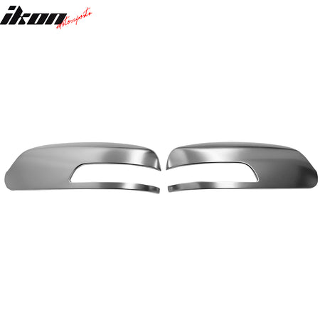 IKON MOTORSPORTS Mirror Cover, Compatible with 2011-2015 Kia Sorento EX/LX (5 LED), Chrome ABS Rear View Mirror Protector Full Cap, 2PCS