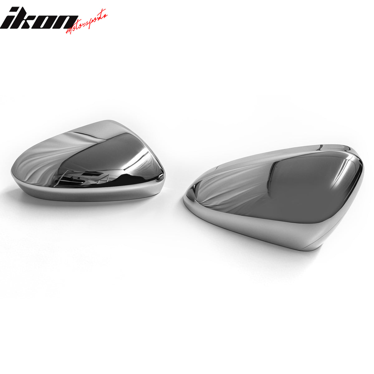 Fits 13-20 Ford Fusion Mirror Covers Left Right Side Cap Chrome ABS 2PCS Set