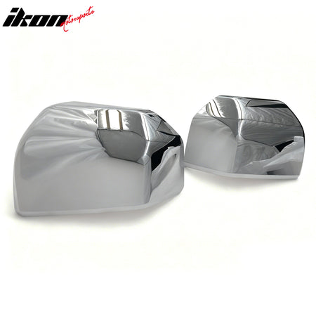 Fits 15-20 Ford F-150 Rearview Mirror Cover Left Right Side Caps Chrome ABS Pair