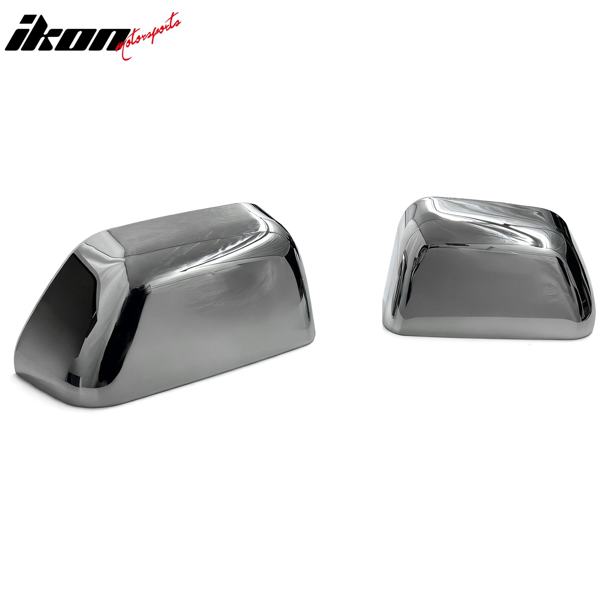 Fits 17-24 Ford F-250 F-350 Super Duty Chrome Mirror Covers Top Cap ABS Pair