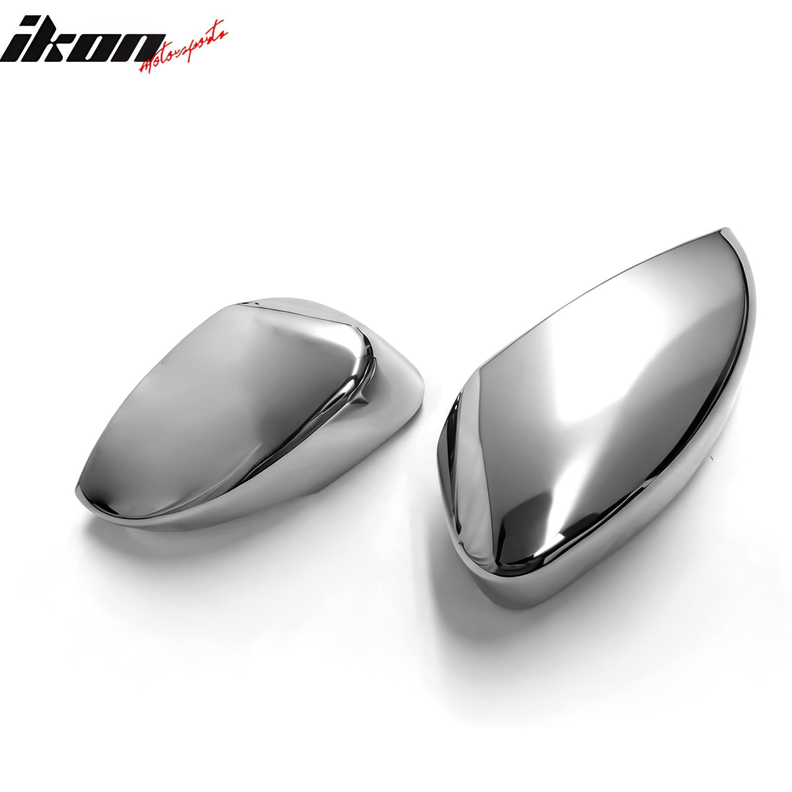 Fits 17-19 Ford Escape 2PC Chrome ABS Mirror Covers Cap w/ Turn Signal Light Cut