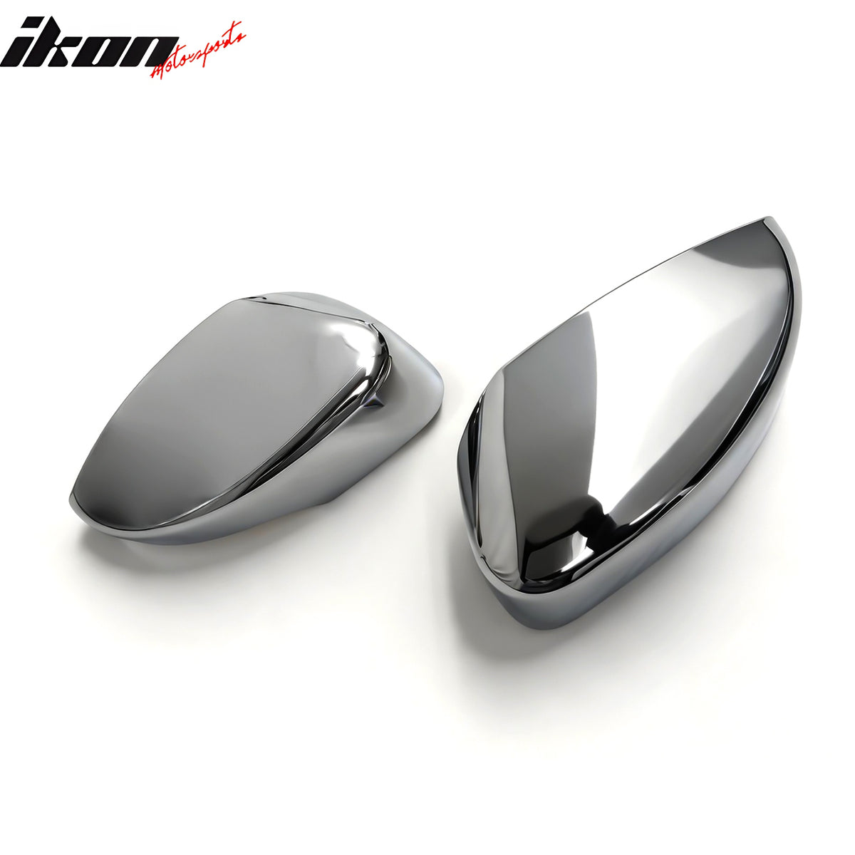 Fits 17-19 Ford Escape 2PC Chrome ABS Mirror Covers Cap w/ Turn Signal Light Cut