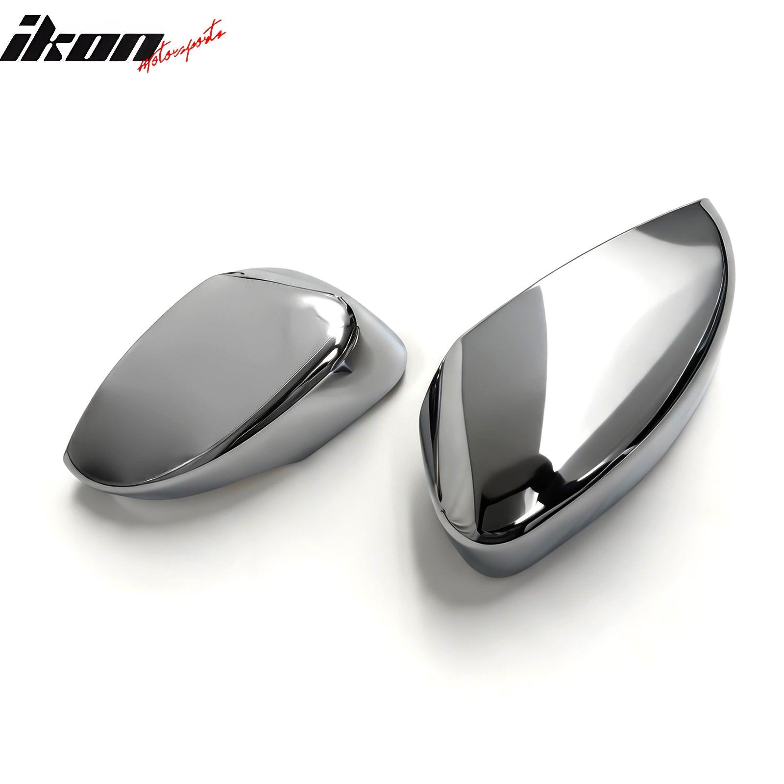 Fits 17-19 Ford Escape 2PC Chrome ABS Mirror Covers Cap w/ Turn Signal Light Cut
