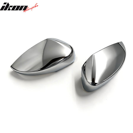 Fits 17-19 Ford Escape 2PC Chrome ABS Mirror Covers Cap w/ Turn Signal Light Cut