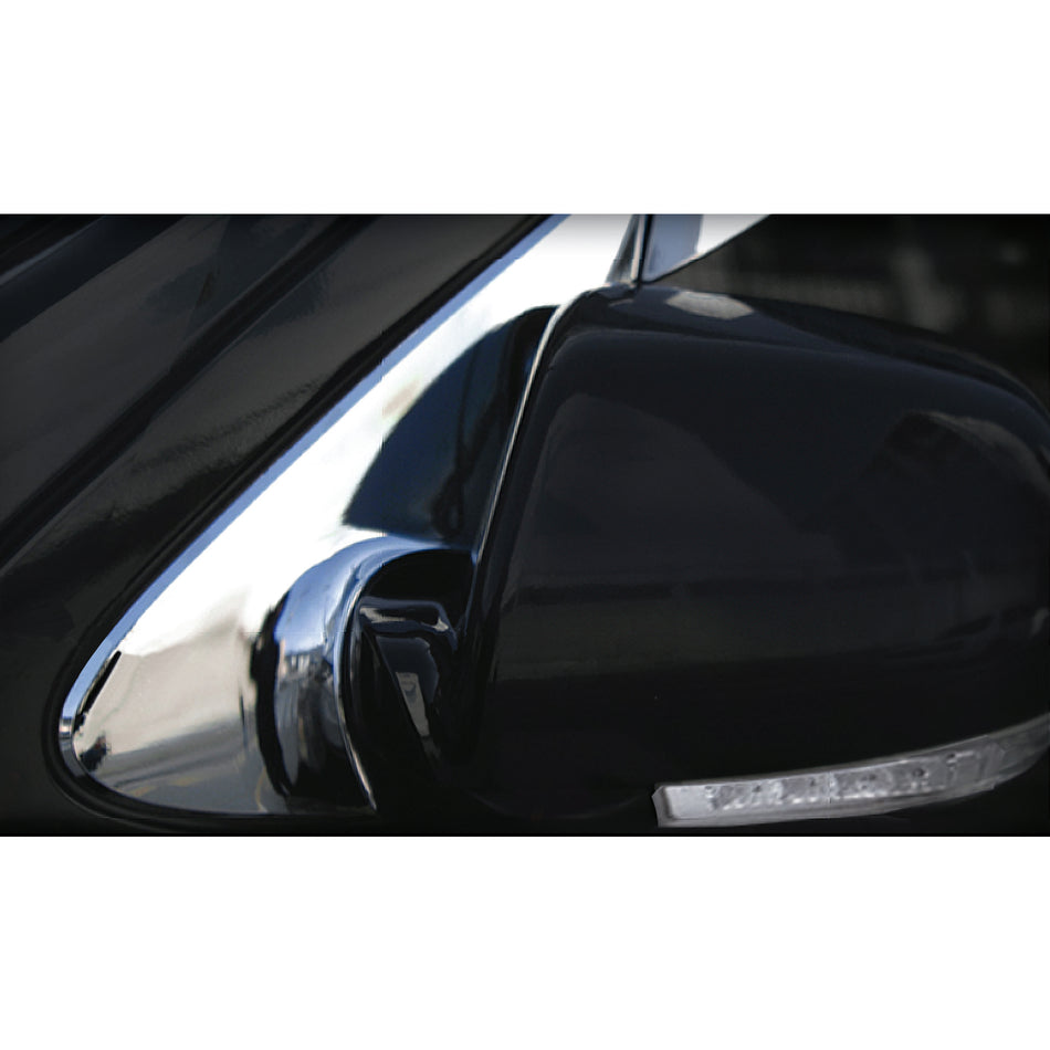 2007-2012 Hyundai Sante Fe Chrome Side Rearview Mirror Cover Cap ABS