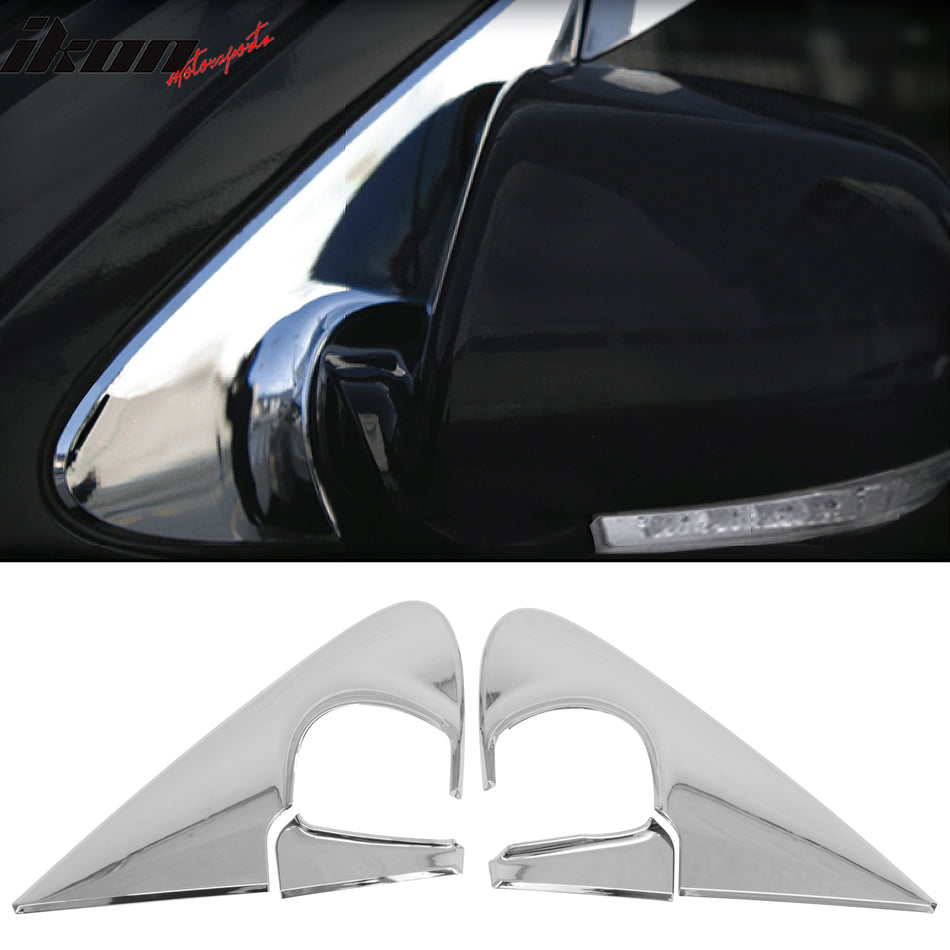 2007-2012 Hyundai Santa Fe Chrome Side Rearview Mirror Cover Cap ABS