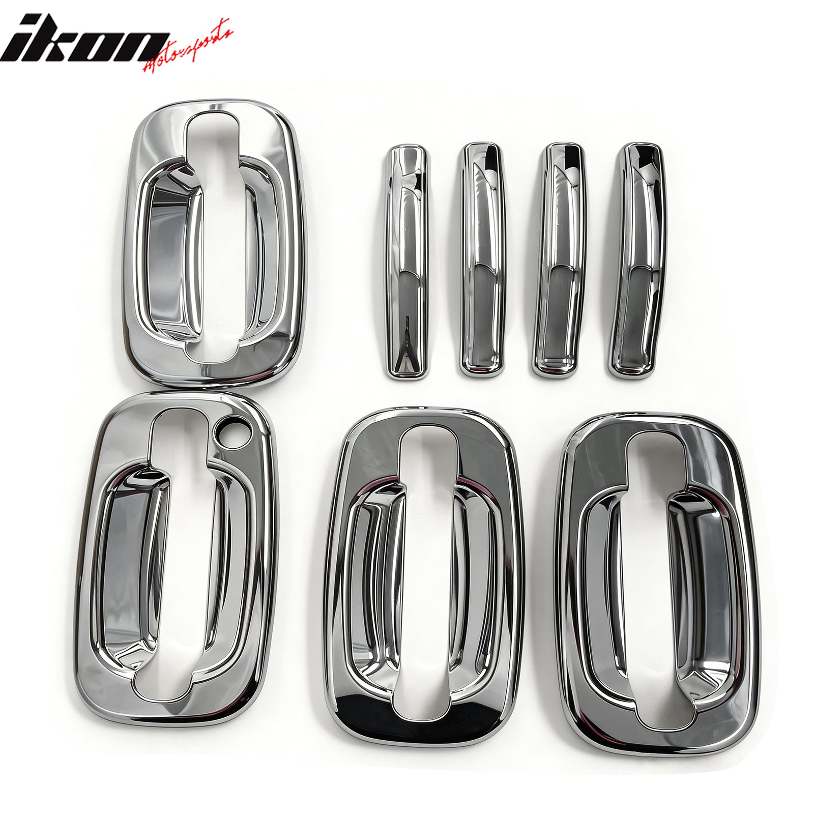 Fits 02-06 Chevy Avalanche & Silverado Sierra 4PCS Door Handle Cover W/1-Keyhole