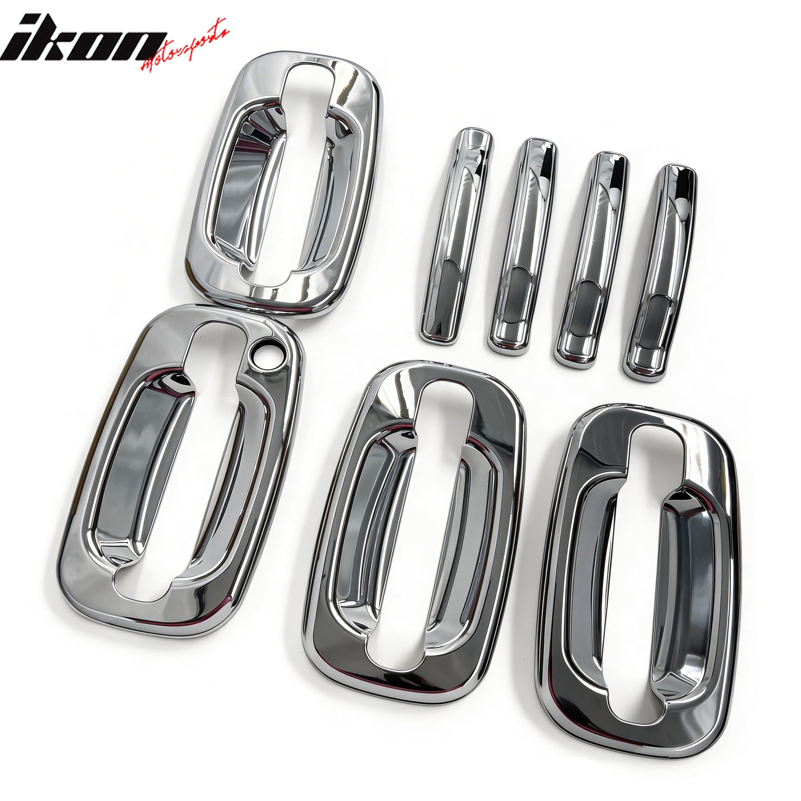 Fits 02-06 Chevy Avalanche & Silverado Sierra 4PCS Door Handle Cover W/1-Keyhole