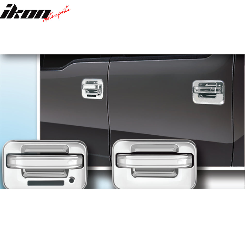 2004-2014 Ford F-150 F150 4PCS Chrome Door Handle Cover W/1-Keyhole