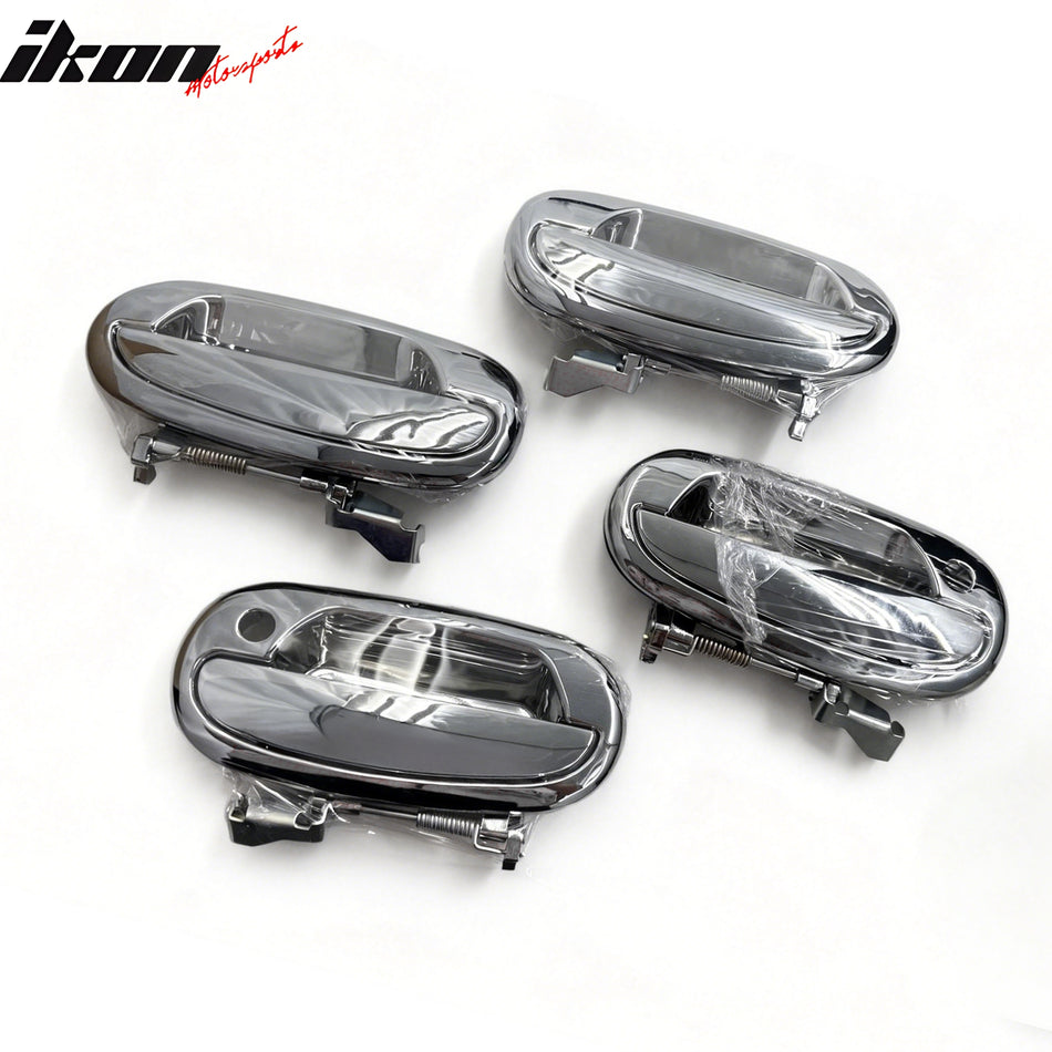 1997-2002 Ford Expedition 4PCS Chrome Door Handle Covers w/ 2 Keyholes