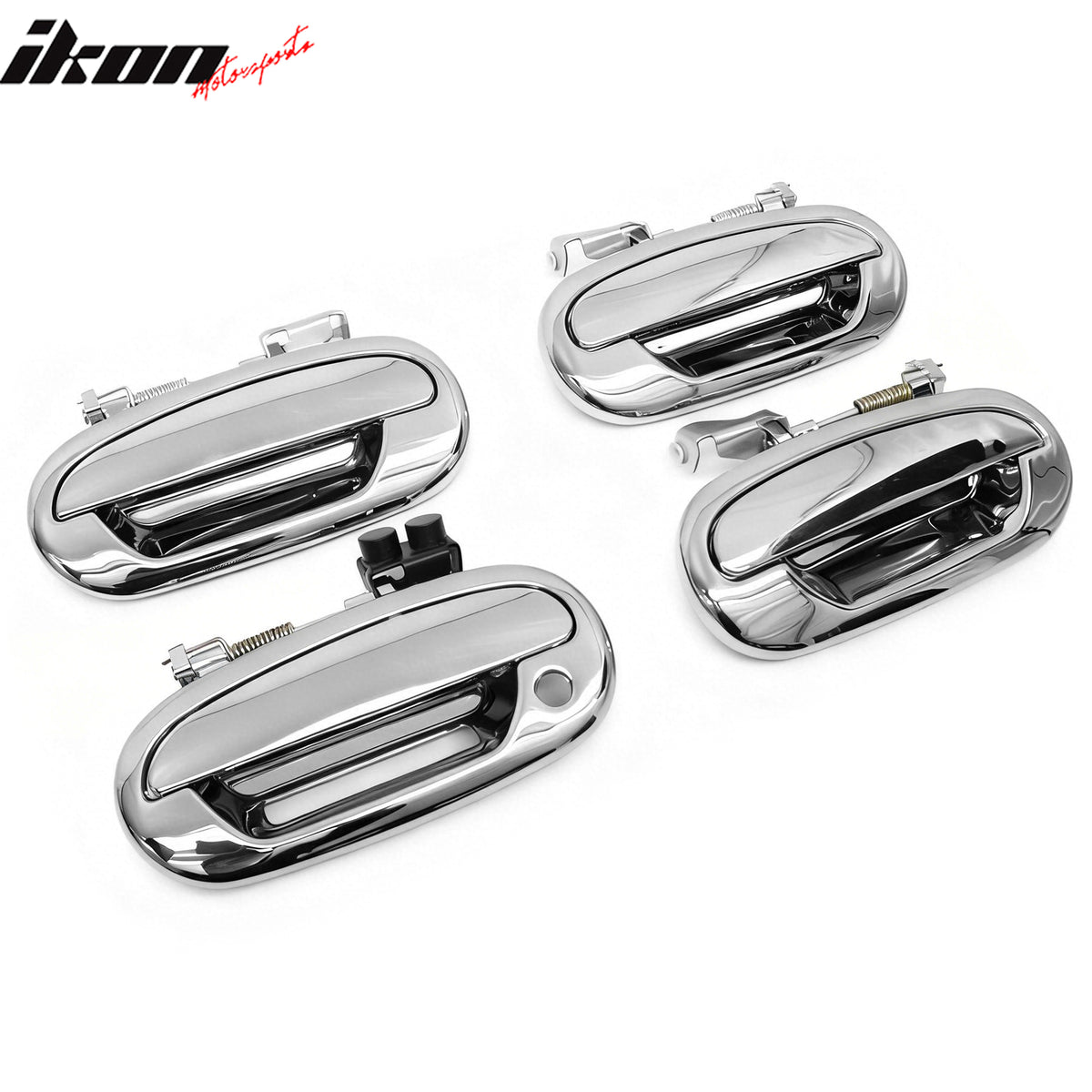Fits 97-03 Ford F-150 Chrome ABS Side Door Handle Covers Trim w/ 1 Key Hole