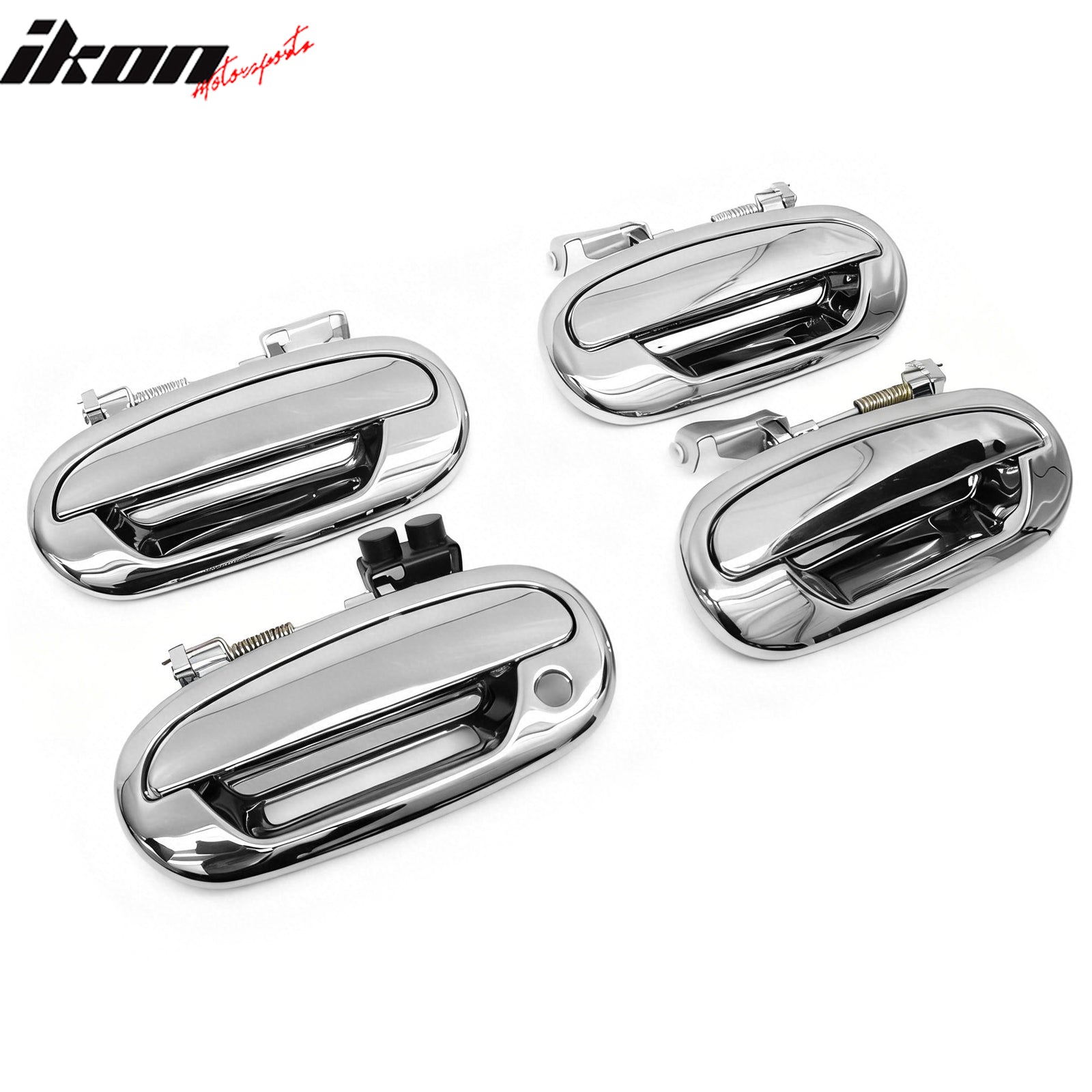 Fits 97-03 Ford F-150 Chrome ABS Side Door Handle Covers Trim w/ 1 Key Hole