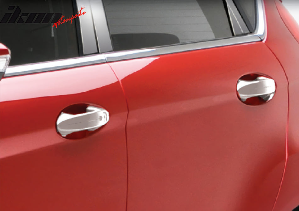 2011-2016 Ford Fiesta Chrome ABS Door Handle Covers Trim 1 Key Hole