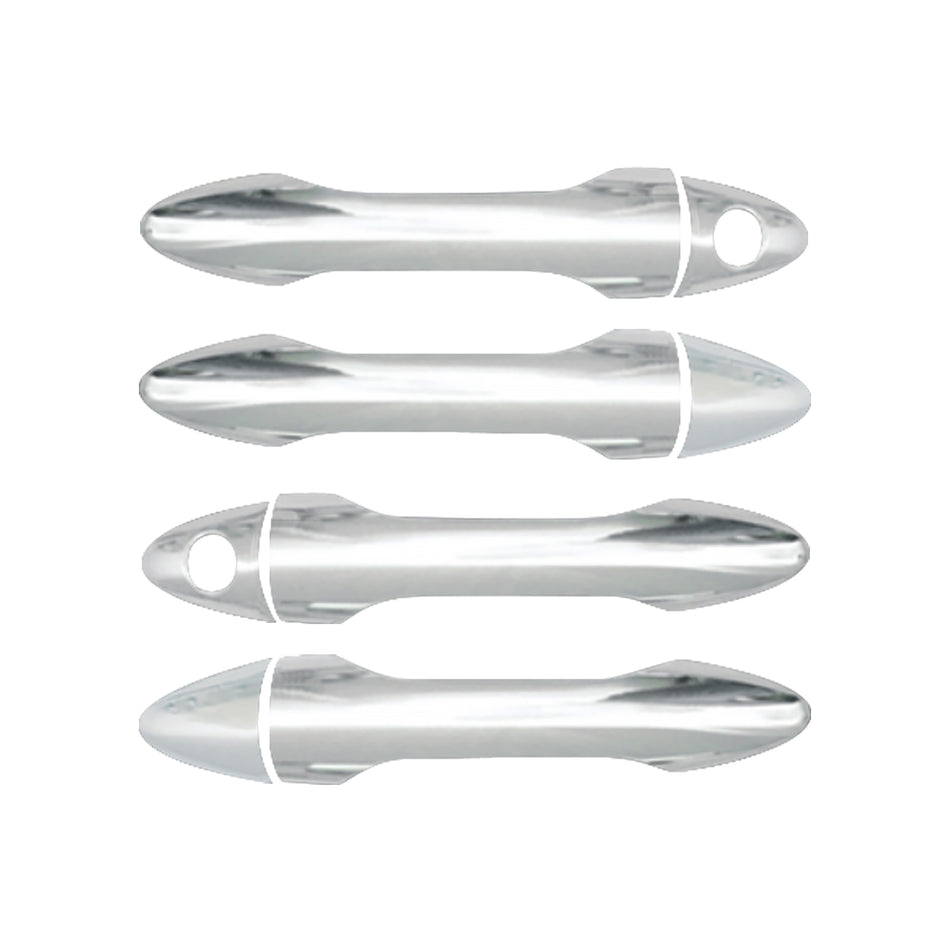 2007-2012 Hyundai Sante Fe Chrome Door Handle Cover 1-or-2-Keyhole ABS