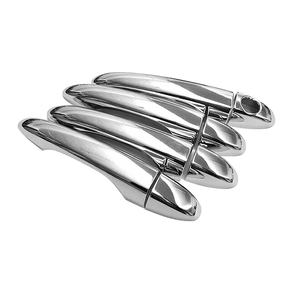 2017-2024 Jeep Compass 8PCS Chrome Door Handle Cover W/1-Keyhole ABS