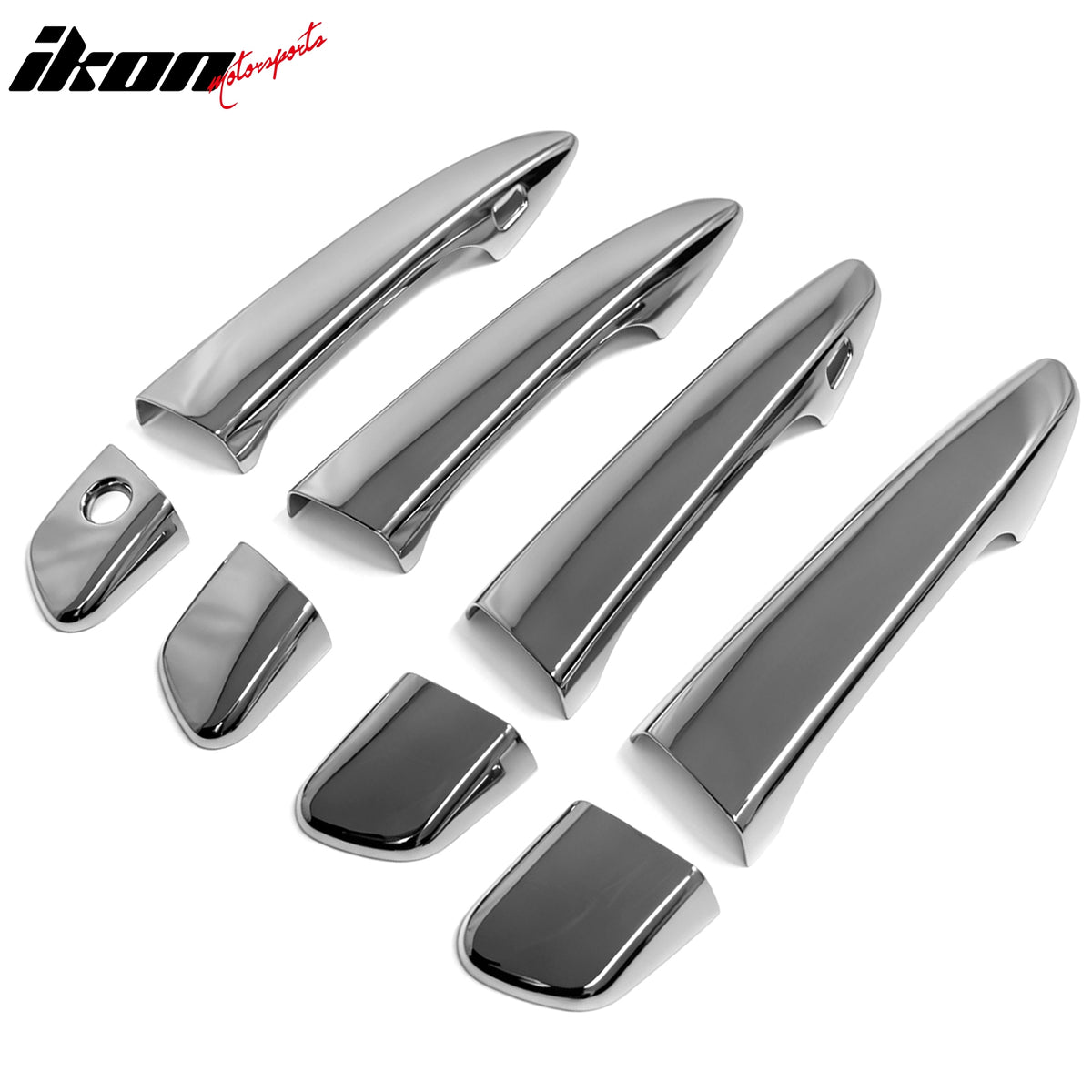 Fits 10-15 Lexus RX350/RX450h Chrome ABS Door Handle Covers Cap w/ 1 Key Hole