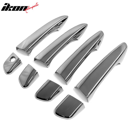 Fits 10-15 Lexus RX350/RX450h Chrome ABS Door Handle Covers Cap w/ 1 Key Hole