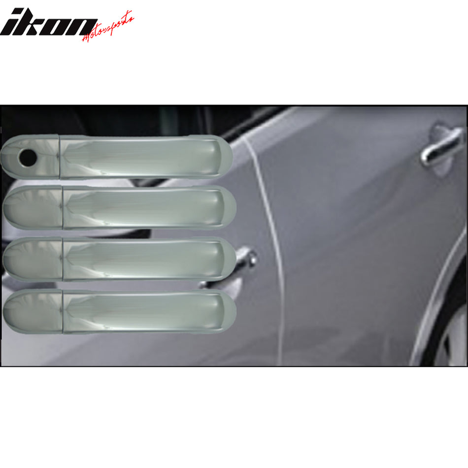 2007-2012 Nissan Versa 4PCS Chrome Door Handle Cover W/1-Keyhole ABS