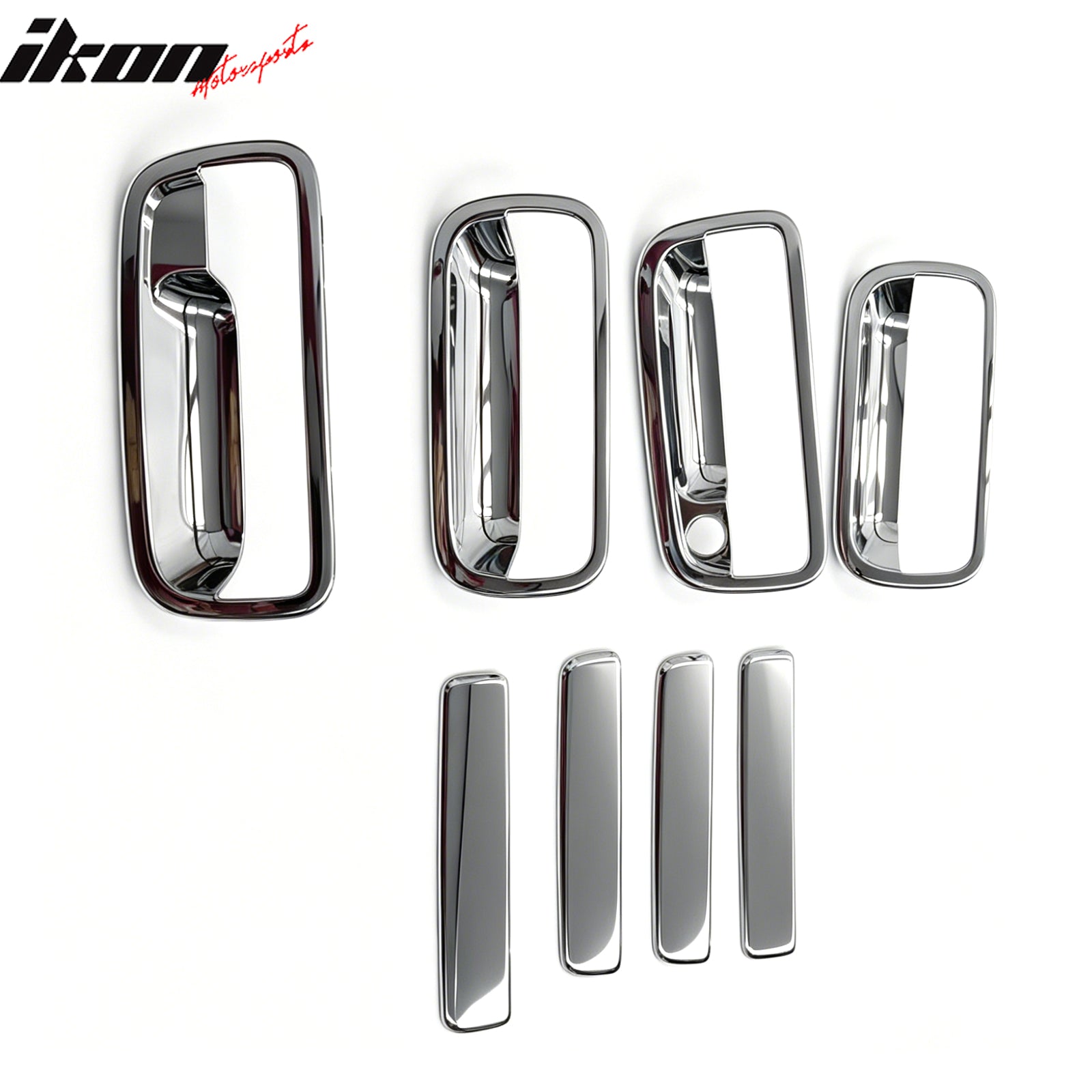 Fits 95-04 Toyota Tacoma 99-02 4Runner 4PCS Door Handle Cover W/1-Keyhole Chrome