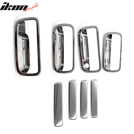 Fits 95-04 Toyota Tacoma 99-02 4Runner 4PCS Door Handle Cover W/1-Keyhole Chrome