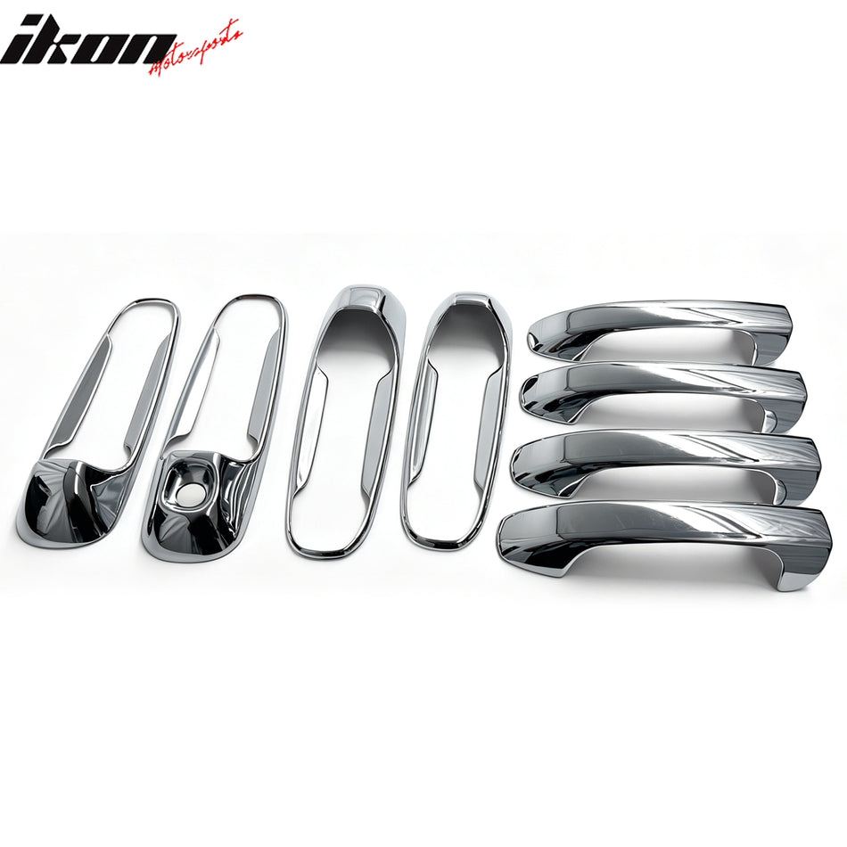 1999-2010 Dakota Ram Durango Liberty Door Handle Covers Chrome W/ 1-Keyhole Stainless Steel