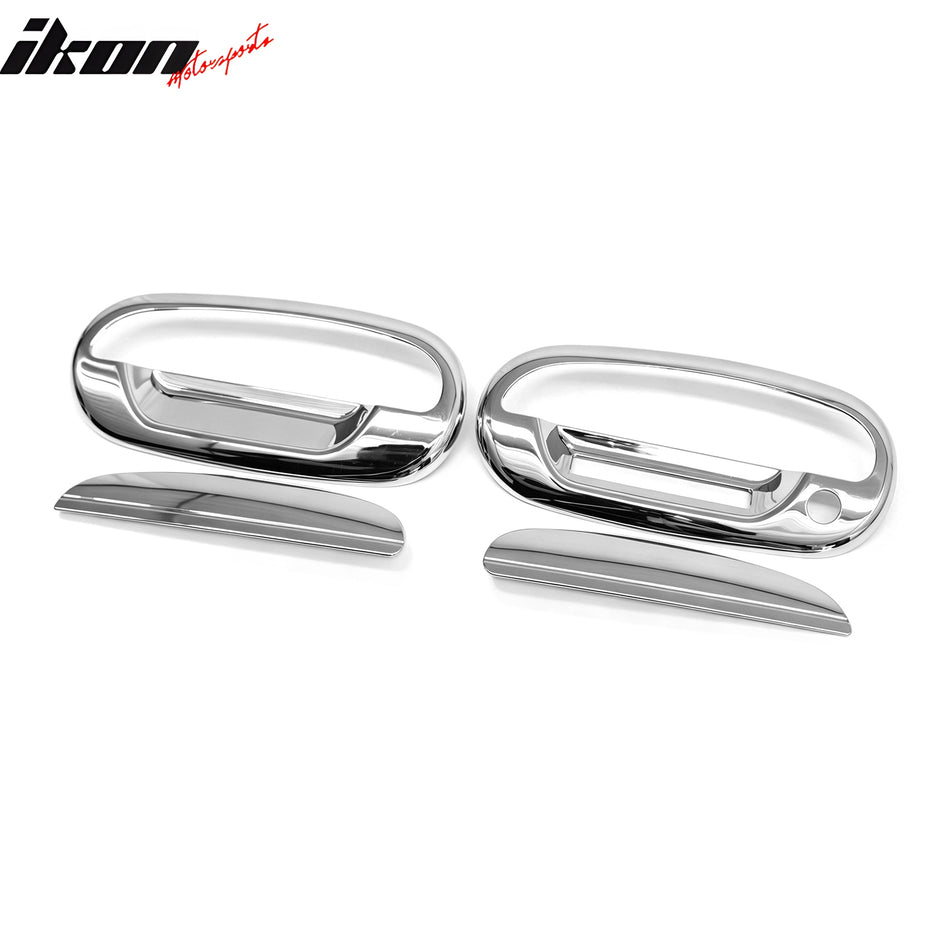 1997-2003 Ford F-150 2Dr Chrome Door Handle Covers 1 Key Hole w/ KeyPad Cut Out