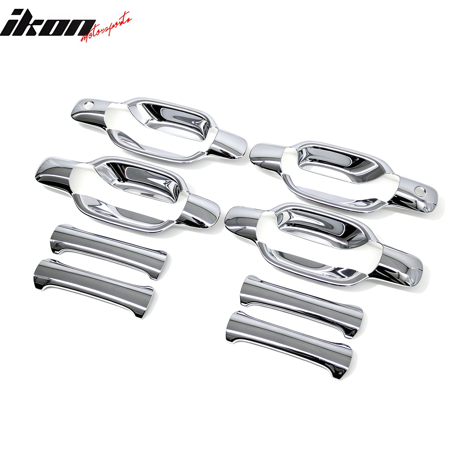 Fits 04-12 Chevy Colorado GMC Canyon Chrome ABS Door Handle Covers 2 Key Holes