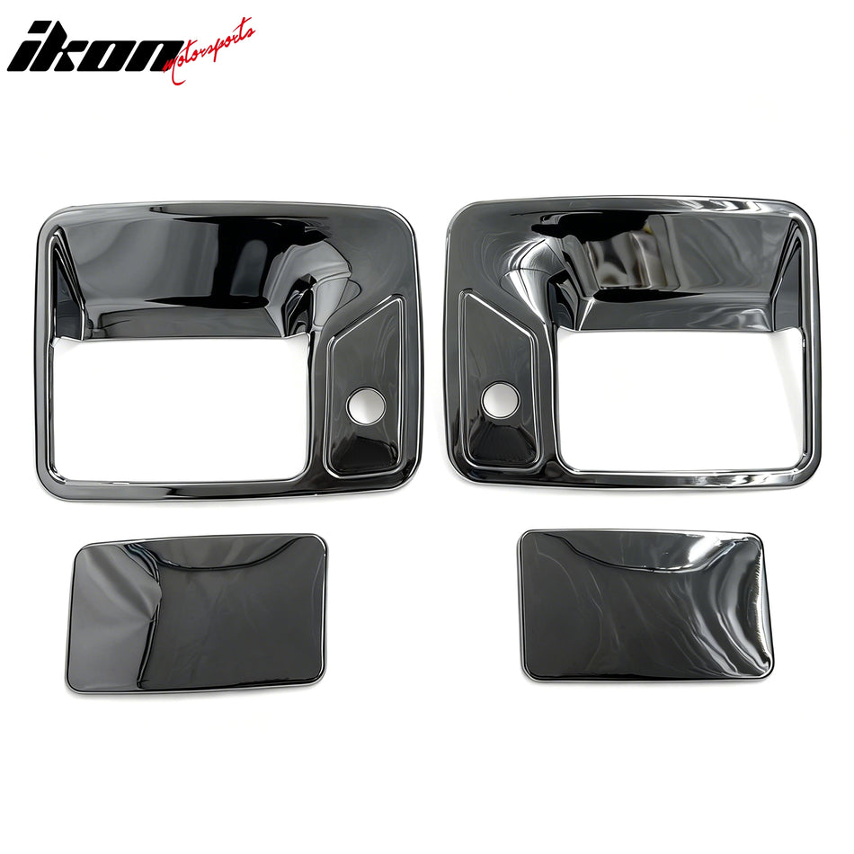 1999-2007 Ford F-250 Super Duty Chrome Side Door Handle Cover ABS w/ 2 Keyholes