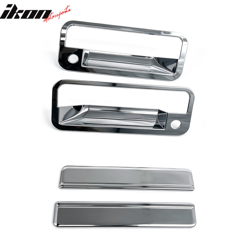 1988-1998 Chevy C1500/C2500/C3500 & GMC K1500/K2500/K3500 & Blazer Door Handle Covers Chrome ABS