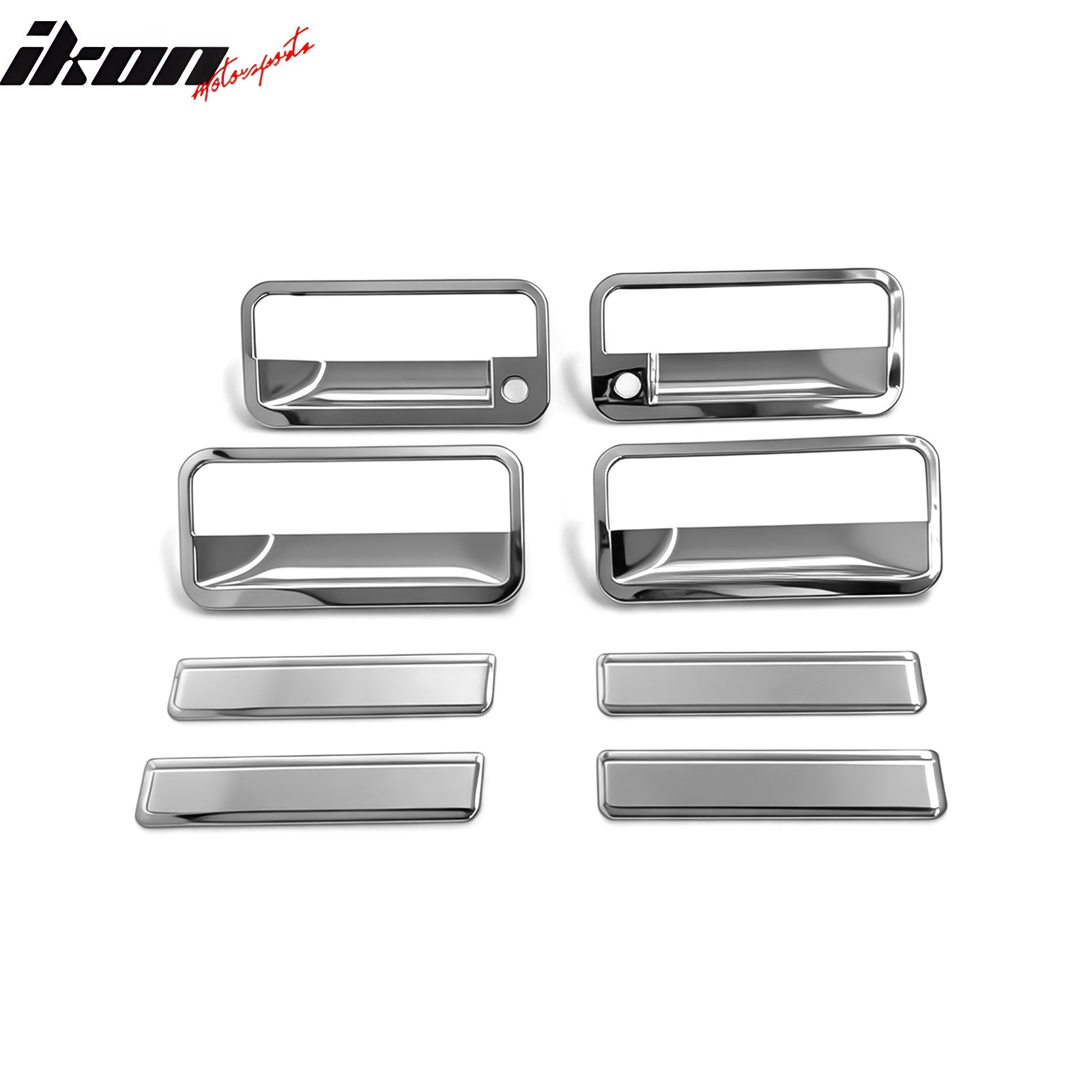 Fits 88-98 Chevy GMC C/K 95-99 Tahoe Yukon Chrome Door Handle Covers 2 Key Holes
