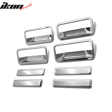 Fits 88-98 Chevy GMC C/K 95-99 Tahoe Yukon Chrome Door Handle Covers 2 Key Holes