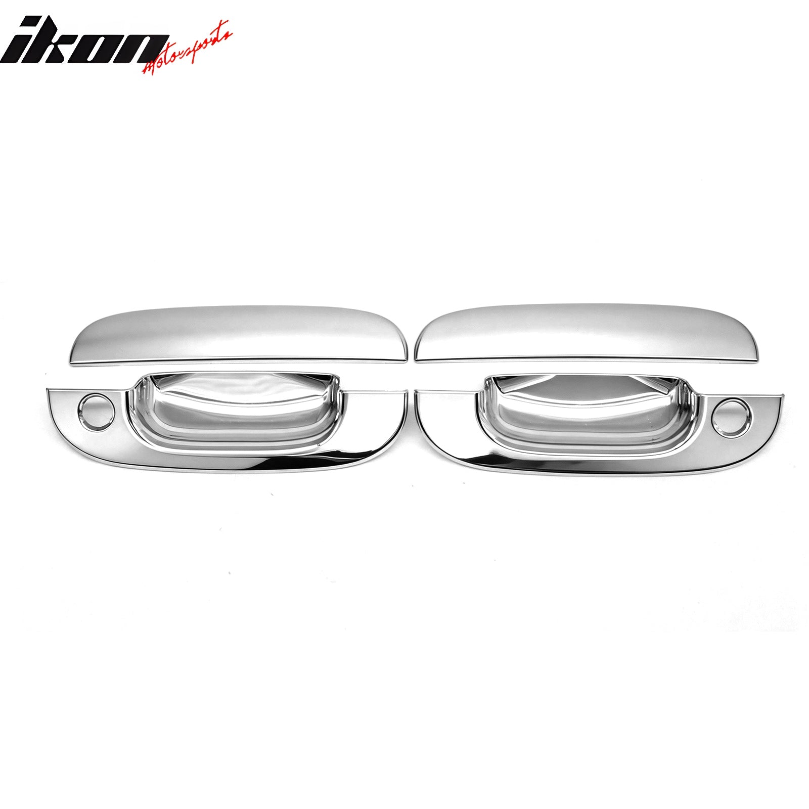 Fits 94-01 Dodge Ram 1500 2500 3500 Chrome Door Handle Covers w/ 2 Key Holes