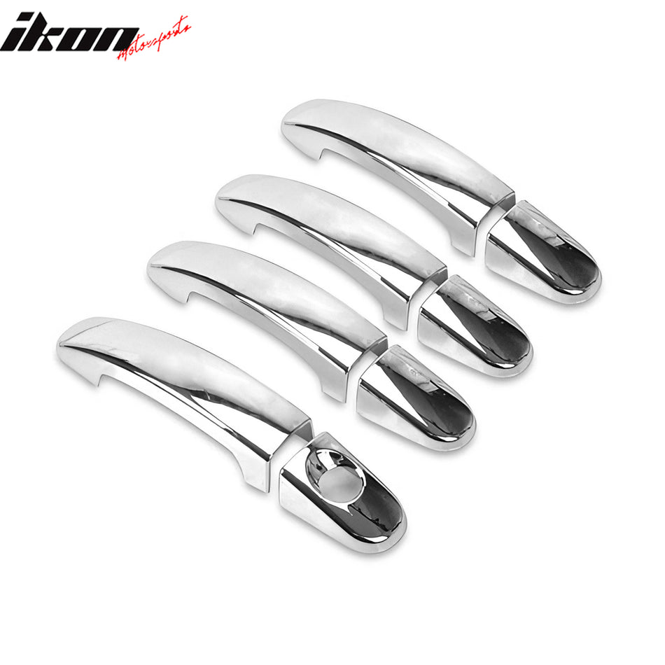2008-2011 Ford Focus Sedan Chrome ABS Door Handle Covers Trim Cap w/ 1 Keyhole