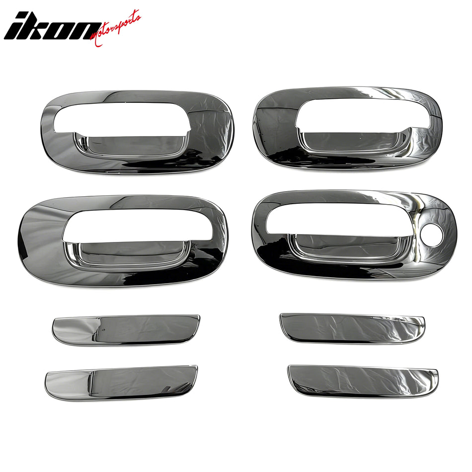 1997-2004 Dodge Dakota 1998-2003 Durango Chrome Door Handle Cover ABS w/ 1 Keyhole