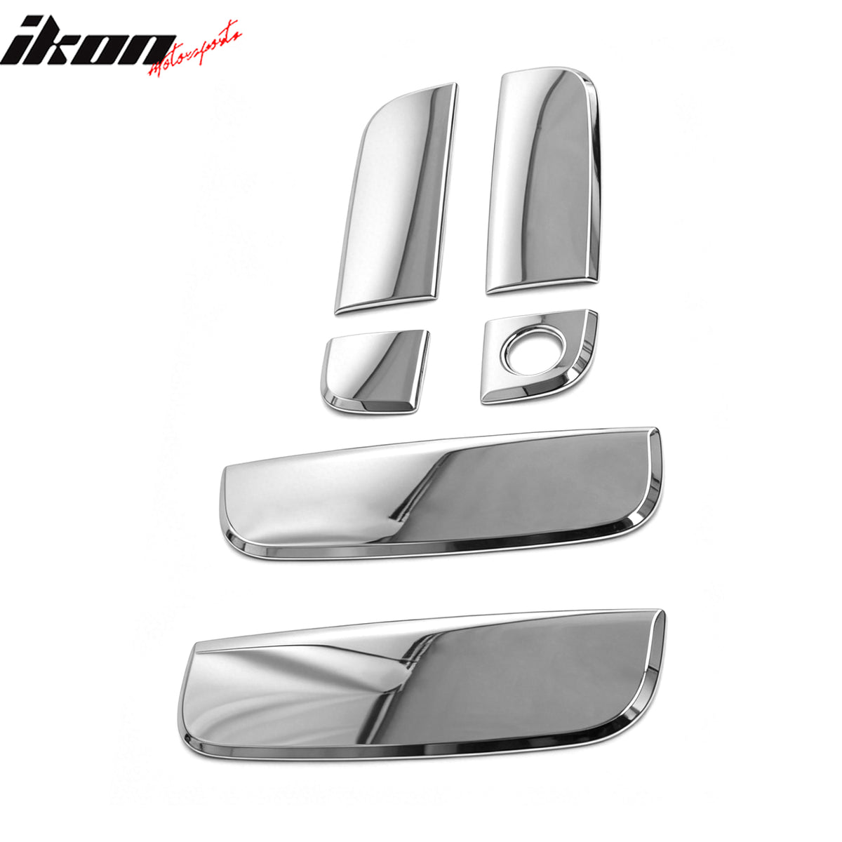Fits 10-13 Kia Soul Chrome Door Handle Covers w/ 1 Key Hole Caps Trim Protector