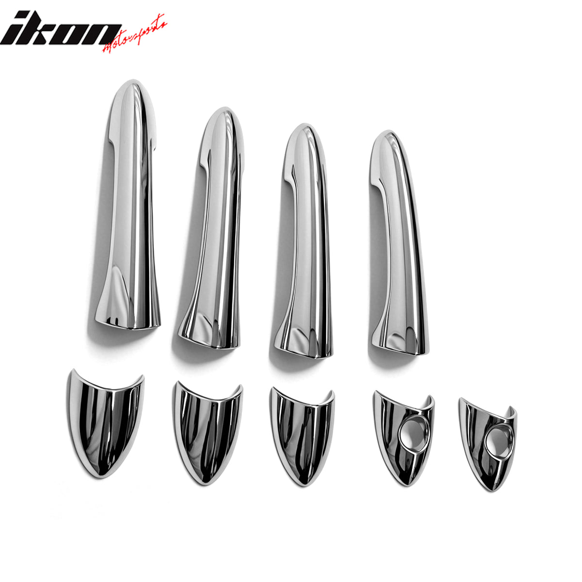 Fits 11-14 Hyundai Sonata GLS/SE Chrome ABS Door Handle Covers 1 or 2 Key Holes