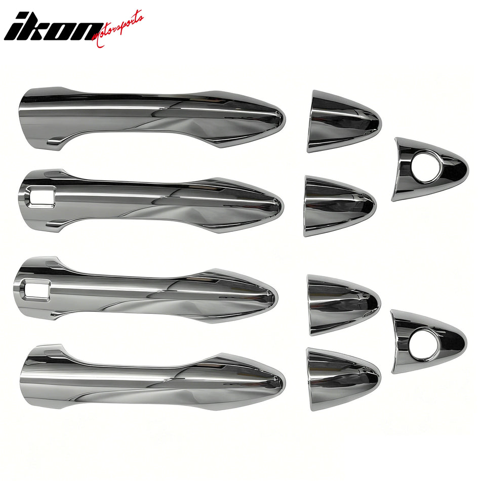 2010-2015 Hyundai Tucson Chrome Side Door Handle Cover ABS w/ 1 or 2 Keyholes