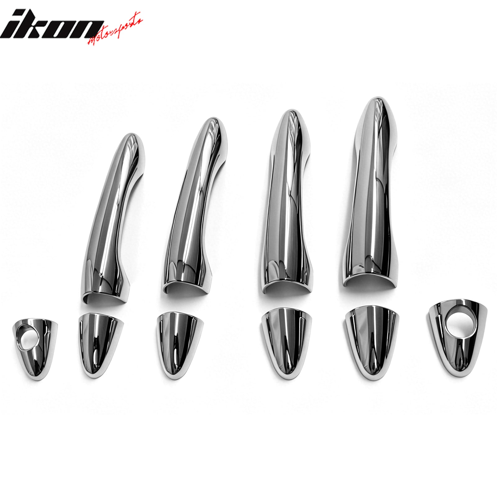 Fits 11-15 Kia Optima Chrome ABS Door Handle Covers Trims w/ 1 or 2 Key Holes