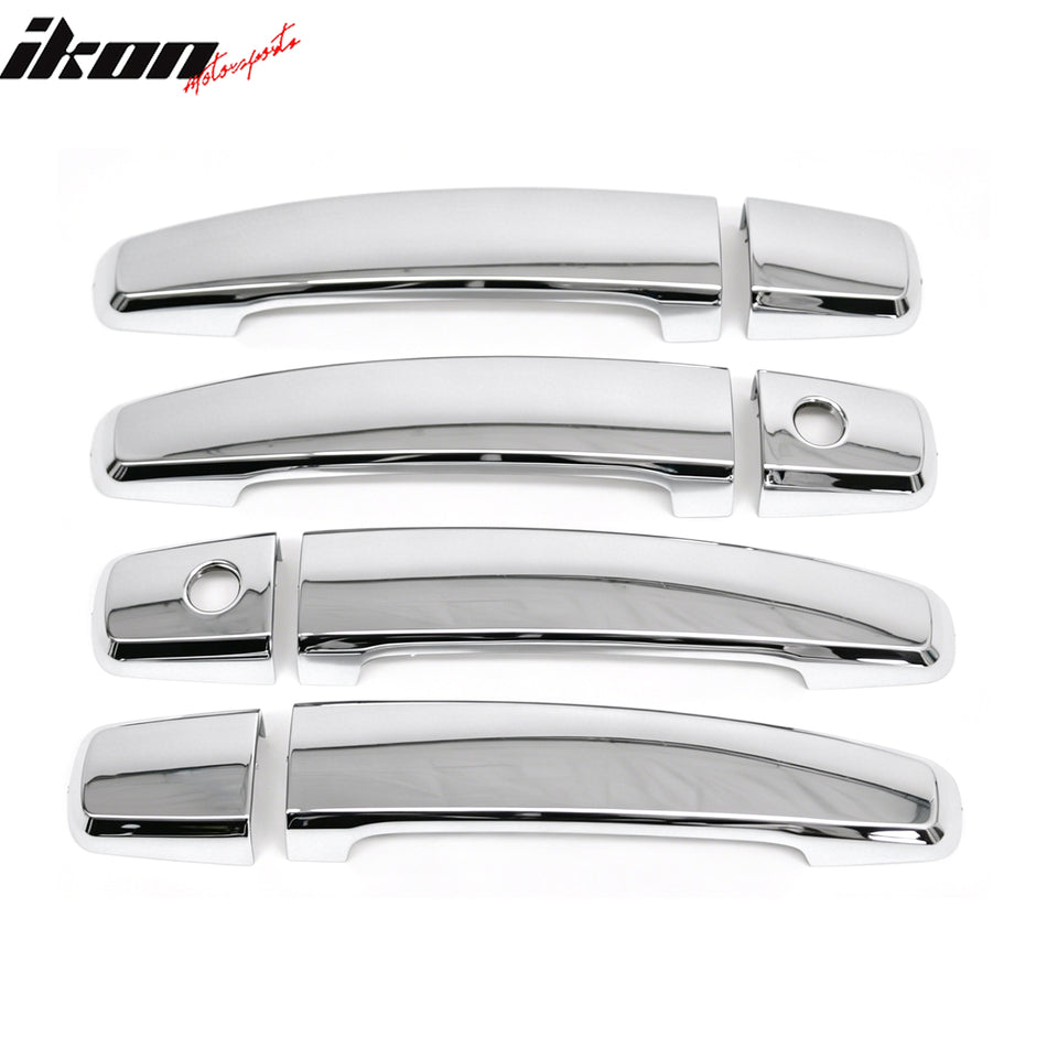Door Handle Covers for Chevy Cruze 2011-2015 Chrome W/ 2-Keyhole ABS