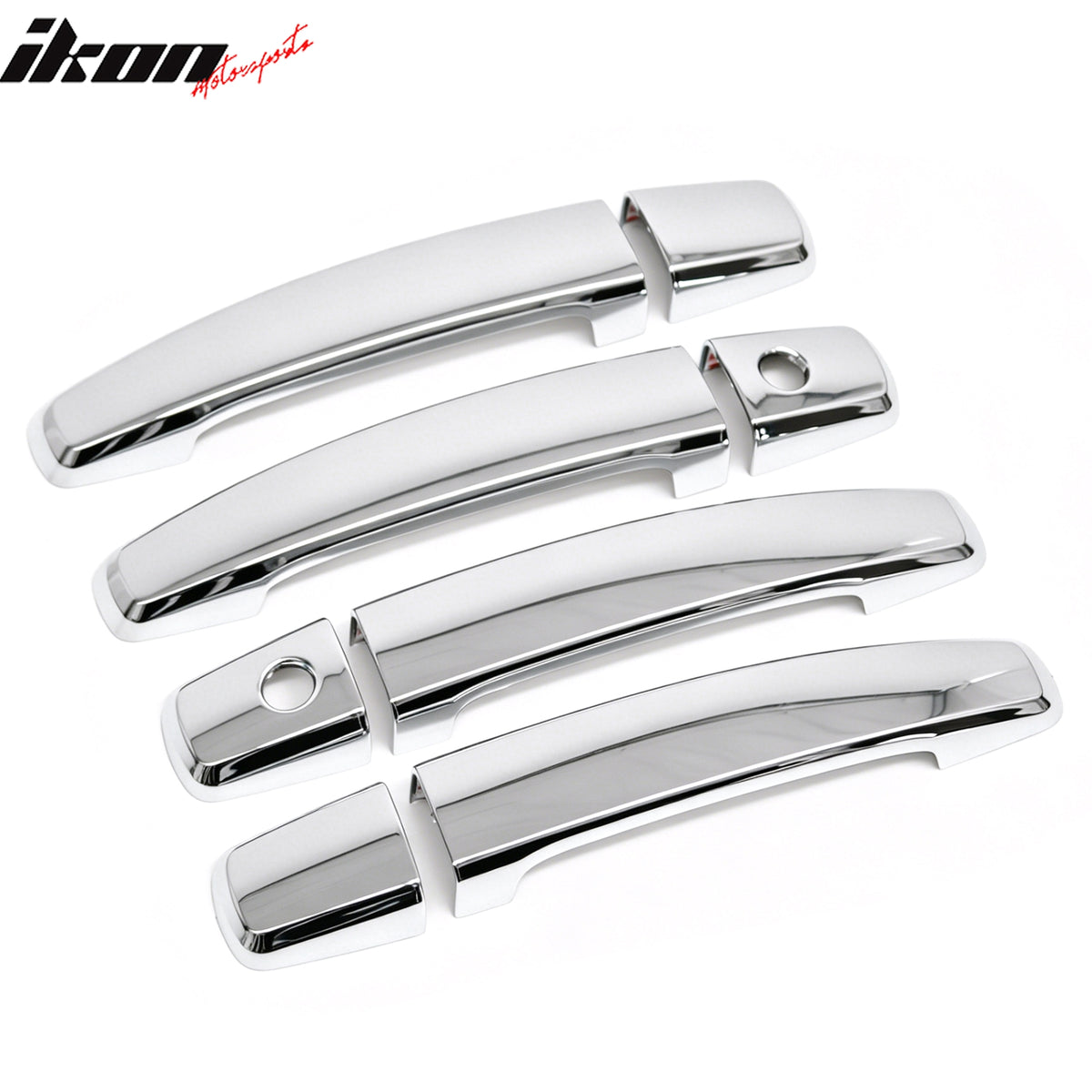 Fits 11-15 Chevy Cruze Front Rear Door Handle Cover Trim W/ 2-Keyhole Chrome ABS