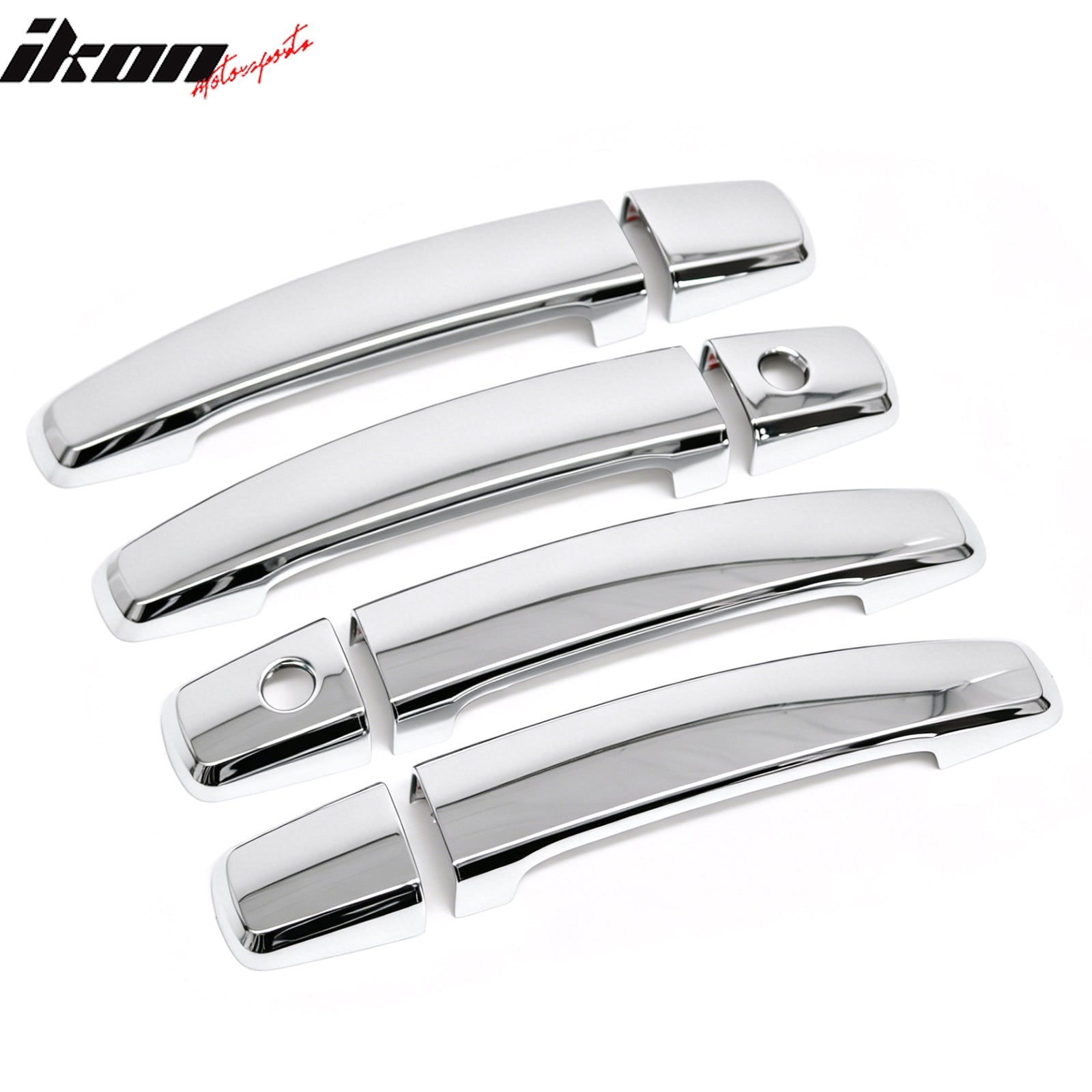 Fits 11-15 Chevy Cruze Front Rear Door Handle Cover Trim W/ 2-Keyhole Chrome ABS