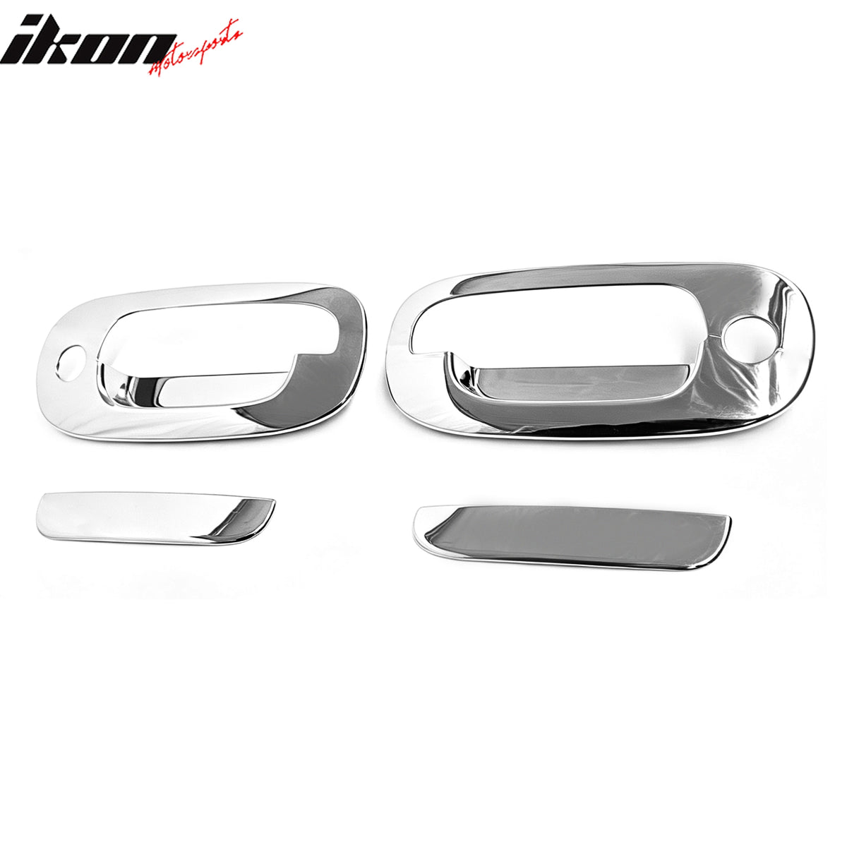 For 1997-2004 Dodge Dakota Door Handle Cover Chrome ABS with 2 Key Holes