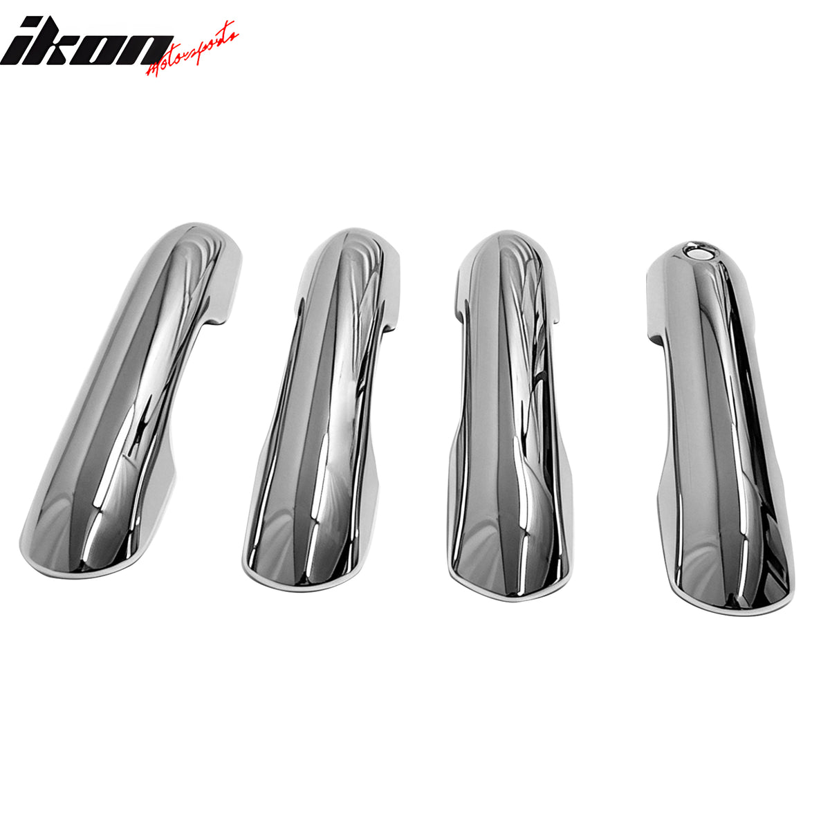 Fits 20-22 Ford Explorer Chrome ABS 4PCS Door Handle Cover Cap with 1 Key Hole