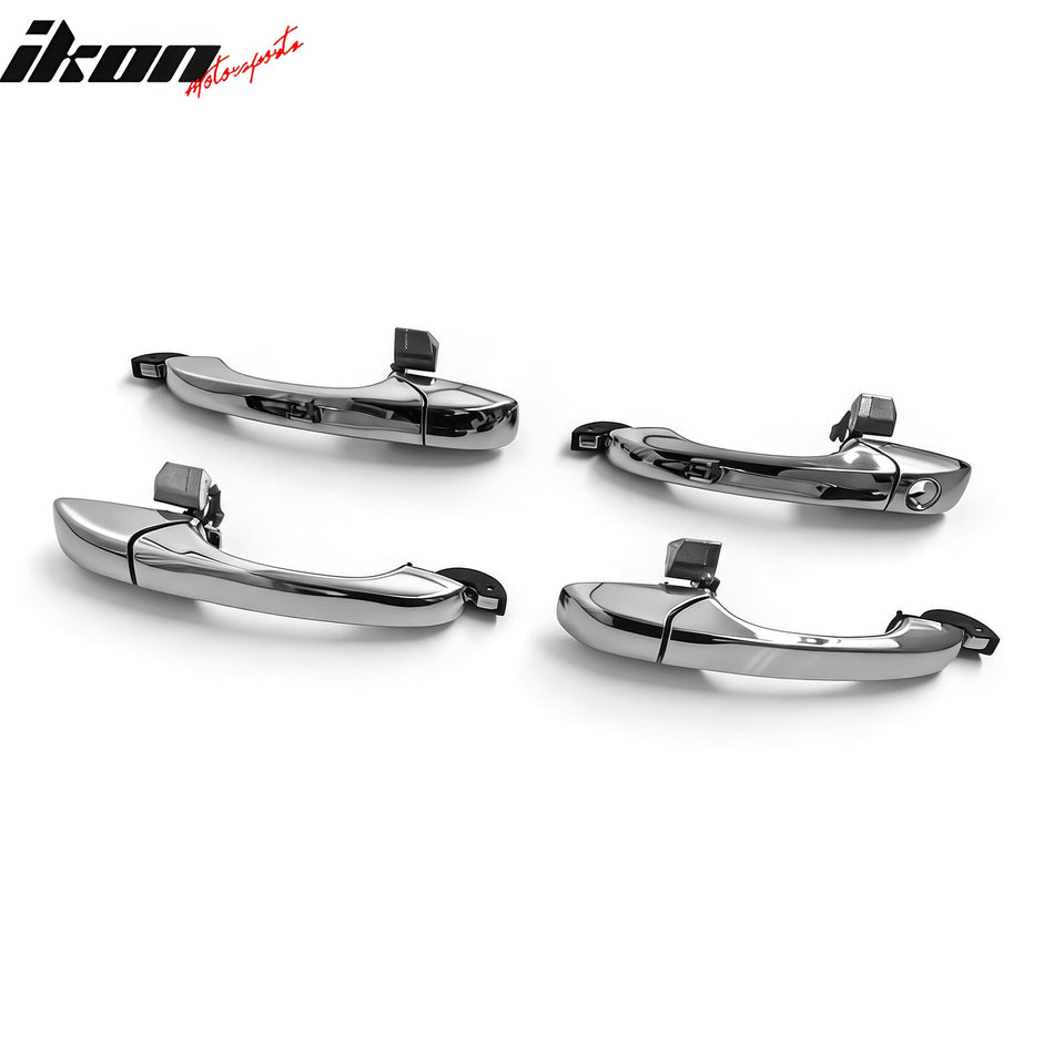 2007-2012 Dodge Caliber Chrome ABS Door Handle Covers Cap Trims w/ 1 Key Hole